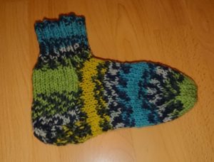 Erste Socke