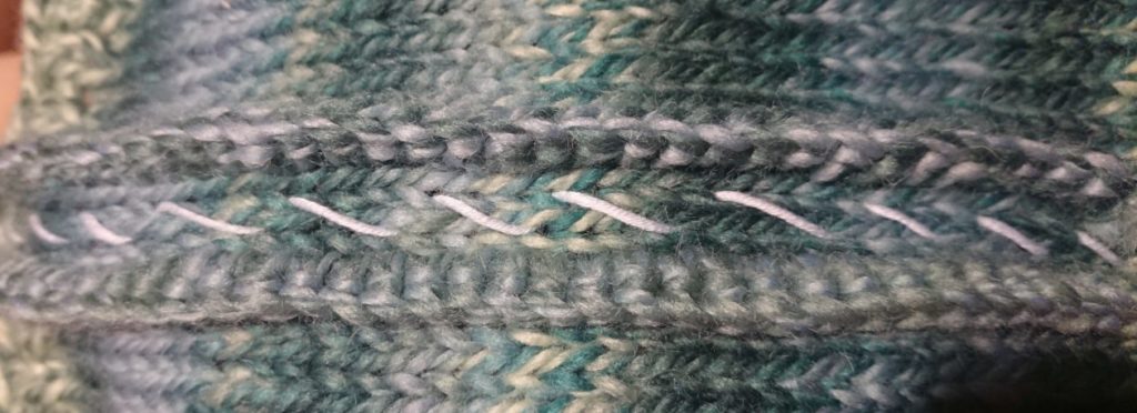 Strickjacke steeken