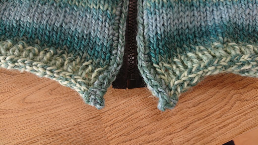 Strickjacke steeken