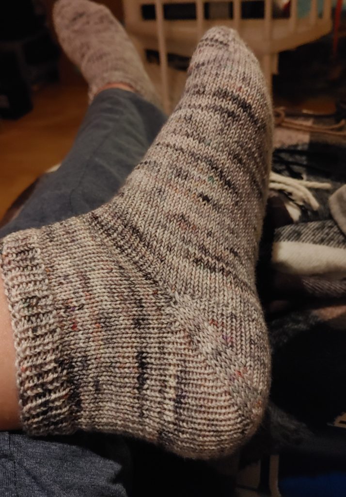 Socke ohne Löcher